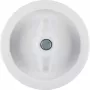 Hager WTW1000WG placa central com botão rotativo, série 1930, branco polar brilhante