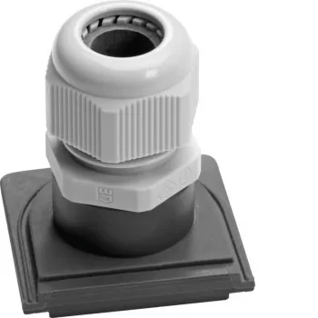 Hager Tehalit WNA701 bucim M20x1.5 com contraporca para caixa W.1, cinzento