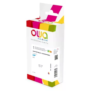 ARMOR K20116OW Cartucho de tinta compatível de três cores para HP 57 (C6657A) – Ciano, Magenta, Amarelo