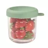 BEABA Recipiente de vidro para alimentos de bebé com tampa hermética 250 ml Verde-salva