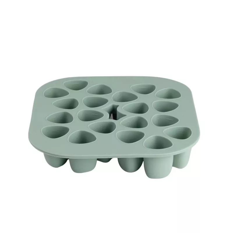 Tabuleiro de congelação Beaba Multiportions 20 x 35 ml Silicone Verde-salva