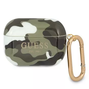 Capa GUESS GUAPUCAMA para AirPods Pro Verde/Caqui Camo Coleção
