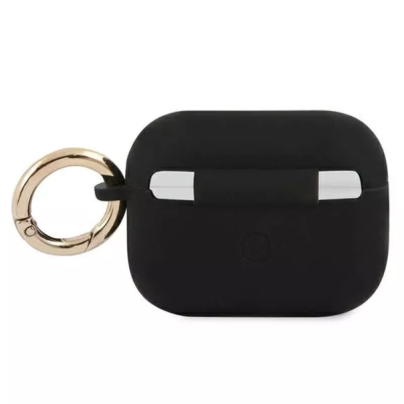 Capa GUESS GUAPSSSK para AirPods Pro Preta Silicone Vintage Script