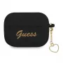 Capa GUESS GUAPLSCHSK para AirPods Pro Preta Silicone Charm Heart Collection