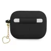 Capa GUESS GUAPLSCHSK para AirPods Pro Preta Silicone Charm Heart Collection