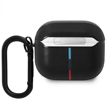 Capa BMW BMA322PVTK para AirPods 3.ª Geração Preta Pele Linha Curva