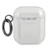 Capa Karl Lagerfeld KLA2UKHGS para AirPods 1/2 Prateada Brilhante Karl's Head
