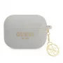 Capa Guess GUAPLSC4EG para AirPods Pro Cinzenta Silicone Charm 4G Coleção