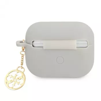 Capa Guess GUAPLSC4EG para AirPods Pro Cinzenta Silicone Charm 4G Coleção