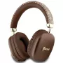 Auscultadores Bluetooth on-ear GUESS GUE003639 Gcube Metallic Script Logo Castanhos