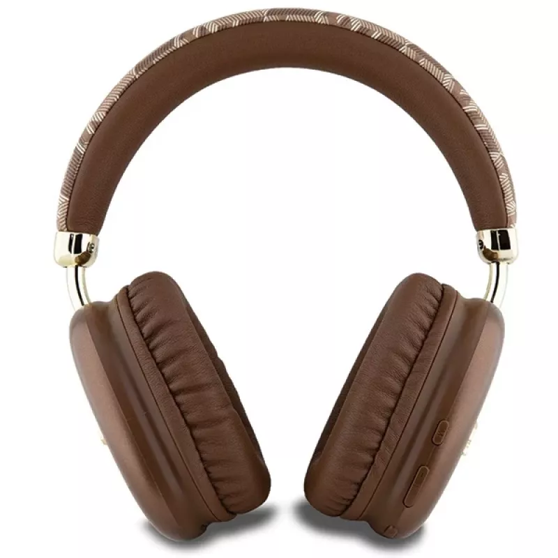 Auscultadores Bluetooth on-ear GUESS GUE003639 Gcube Metallic Script Logo Castanhos