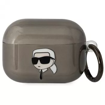 Capa Karl Lagerfeld KLAPHNIKTCK para AirPods Pro Preta Karl Head