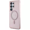 Capa MagSafe GUESS Glitter Circle Classic Logo para Samsung Galaxy S25 Ultra - Rosa