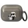 Capa Karl Lagerfeld KLAPHNKCTGK para AirPods Pro Glitter Karl & Choupette Preta
