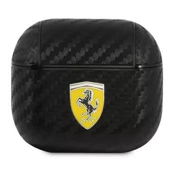 Ferrari FESA3CABK capa para AirPods 3 On Track PU Carbon Black