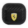 Ferrari FESA3CABK capa para AirPods 3 On Track PU Carbon Black