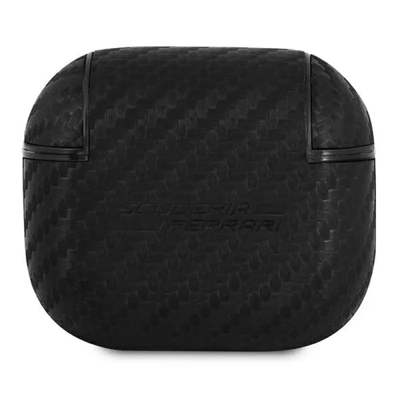 Ferrari FESA3CABK capa para AirPods 3 On Track PU Carbon Black