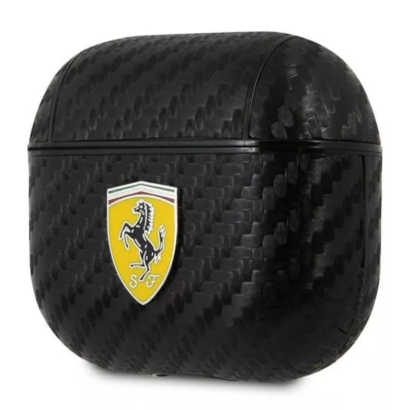 Ferrari FESA3CABK capa para AirPods 3 On Track PU Carbon Black