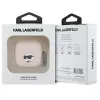 Capa Karl Lagerfeld Silicone Cabeça Choupette 3D para AirPods 4 - Rosa