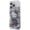 Capa rígida Hello Kitty HKHCP14XHDGPHT para iPhone 14 Pro Max 6,7 polegadas Branca IML Kitty On Bricks Graffiti