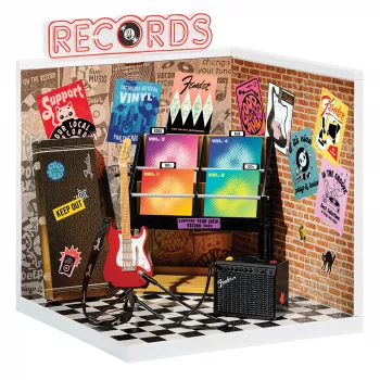 MGA's Miniverse - Conjunto de miniaturas Real Music Record Shop