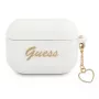 Guess GUAPLSCHSH Capa para AirPods Pro branca em silicone Charm Heart Collection