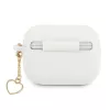 Guess GUAPLSCHSH Capa para AirPods Pro branca em silicone Charm Heart Collection