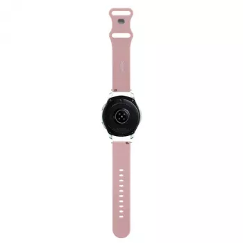 Hello Kitty Bracelete universal em silicone 22 mm rosa com design de cabeça da Kitty