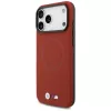 BMW M Capa MagSafe FW Metal Logo para iPhone 17 Pro Max, Vermelho