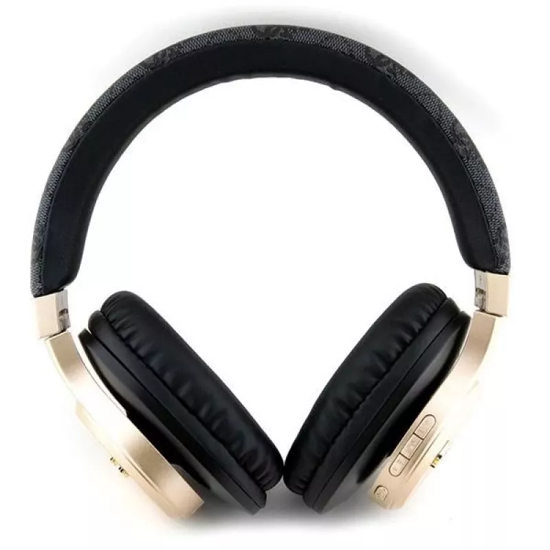 GUESS GUBH604GEMK Auscultadores Bluetooth over-ear pretos 4G Script