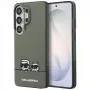Karl Lagerfeld Capa MagSafe IML Peekaboo Karl&Choupette para Samsung Galaxy S26 Ultra verde