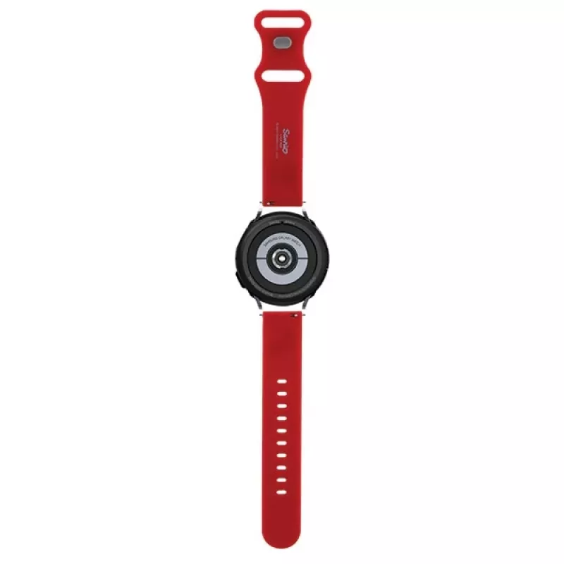 Hello Kitty Bracelete universal em silicone HKUWMSCHBLR cabeça da Kitty vermelha 20 mm