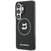 Karl Lagerfeld Capa MagSafe IML Repeated Choupette para Samsung Galaxy S26 Ultra, Preta