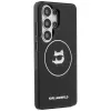 Karl Lagerfeld Capa MagSafe IML Repeated Choupette para Samsung Galaxy S26 Ultra, Preta