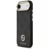 GUESS Capa MagSafe 4G Strass Logo para iPhone Air com botões metálicos e alça de pulso - Preta