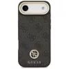 GUESS Capa MagSafe 4G Strass Logo para iPhone Air com botões metálicos e alça de pulso - Preta