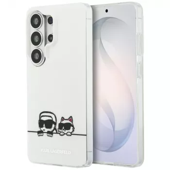 Karl Lagerfeld Capa MagSafe IML Peekaboo Karl & Choupette para Samsung Galaxy S26 Ultra - Transparente