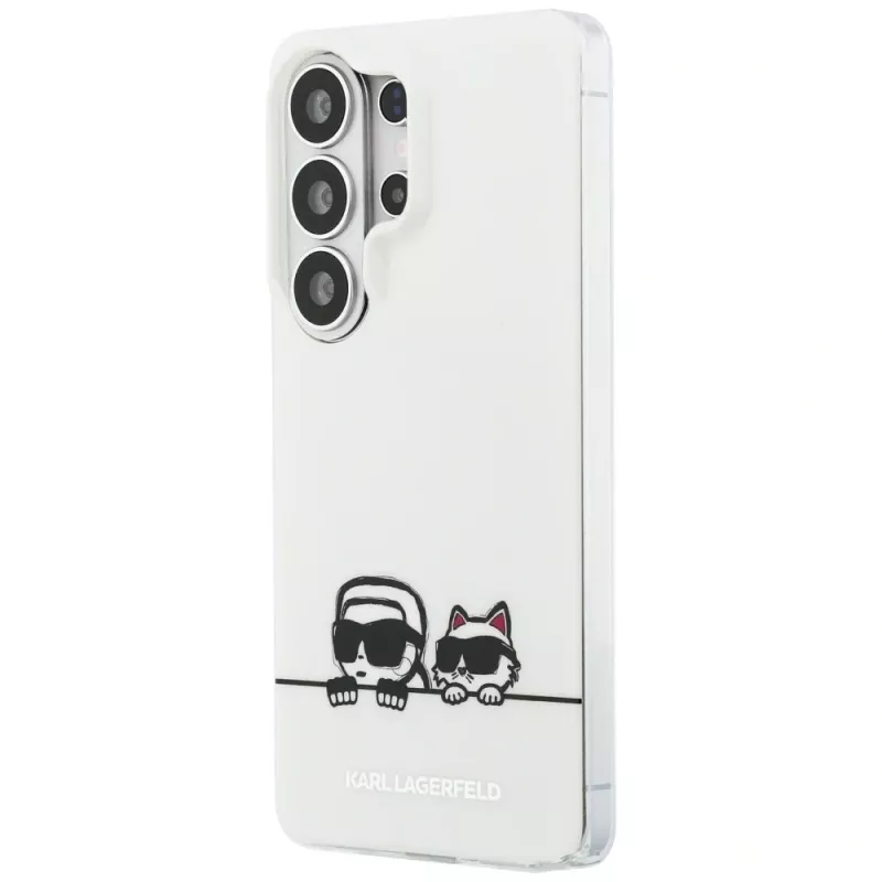 Karl Lagerfeld Capa MagSafe IML Peekaboo Karl & Choupette para Samsung Galaxy S26 Ultra - Transparente