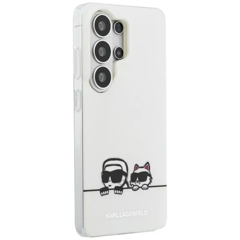 Karl Lagerfeld Capa MagSafe IML Peekaboo Karl & Choupette para Samsung Galaxy S26 Ultra - Transparente