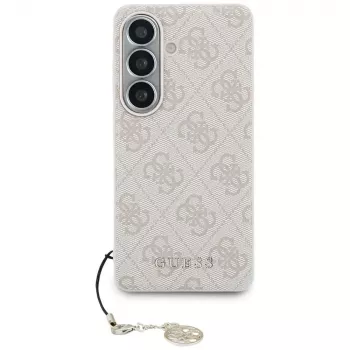 GUESS Capa MagSafe 4G Classic Logo Charm para Samsung Galaxy S26 - Rosa