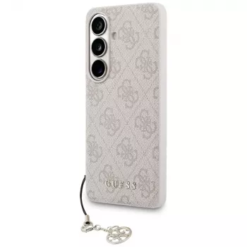 GUESS Capa MagSafe 4G Classic Logo Charm para Samsung Galaxy S26 - Rosa