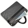GUESS Mala para portátil 4G Round & Classic Logos Stripe 16 polegadas preta