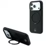 Mercedes Capa de pele com suporte de anel MagSafe para iPhone 18 Pro / 17 Pro, Preto