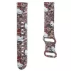 Hello Kitty Bracelete universal em silicone Graffiti rosa 22 mm