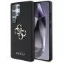 Capa GUESS Grained Big 4G Logo Small Classic Logo para Samsung Galaxy S25 Ultra - preta