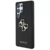 Capa GUESS Grained Big 4G Logo Small Classic Logo para Samsung Galaxy S25 Ultra - preta