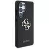 Capa GUESS Grained Big 4G Logo Small Classic Logo para Samsung Galaxy S25 Ultra - preta