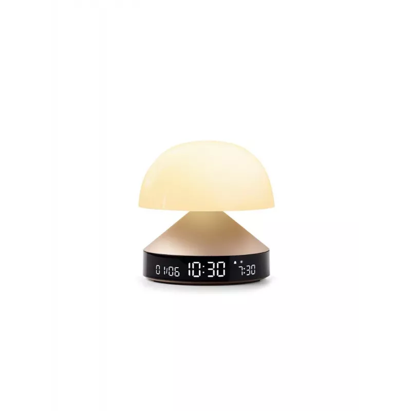 Despertador Lexon Mina Sunrise com luz de despertar, dourado