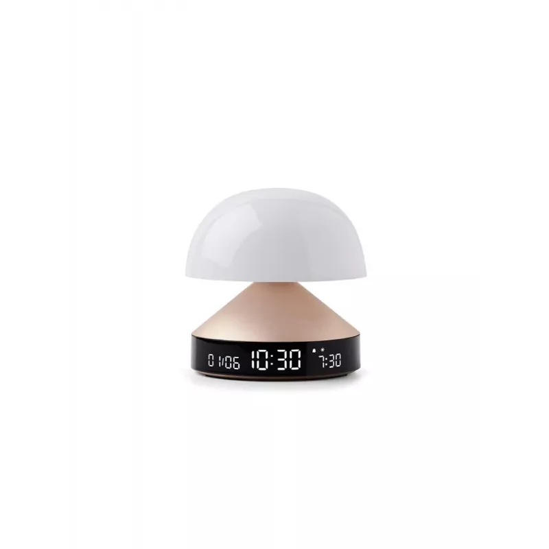 Despertador Lexon Mina Sunrise com luz de despertar, dourado