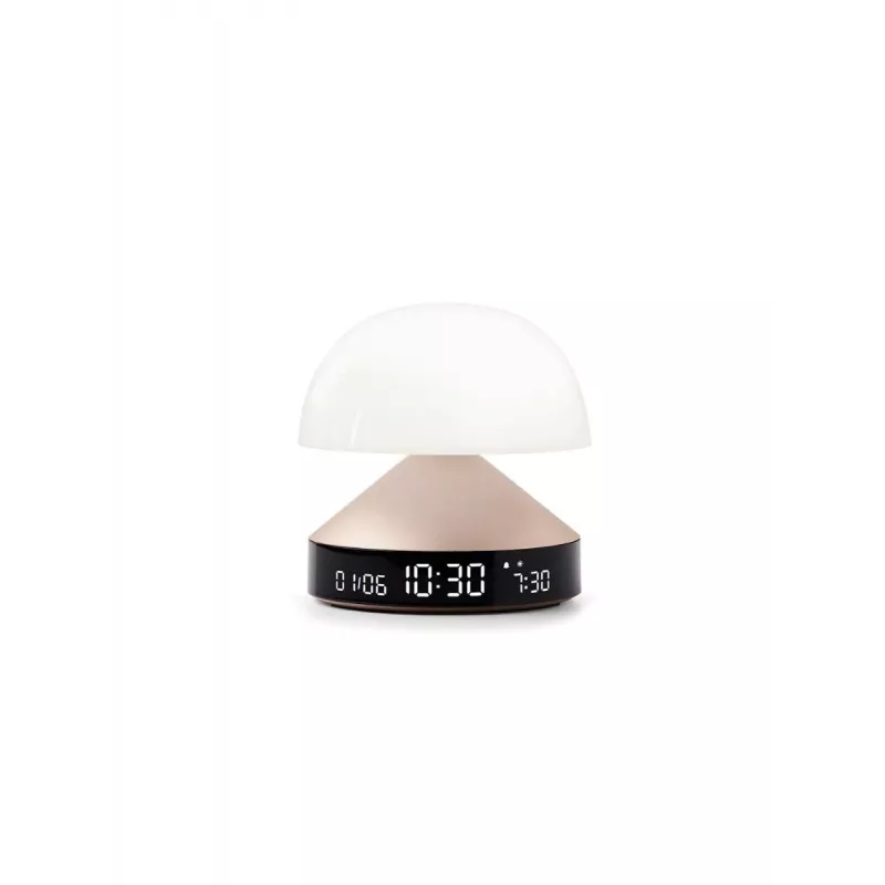 Despertador Lexon Mina Sunrise com luz de despertar, dourado